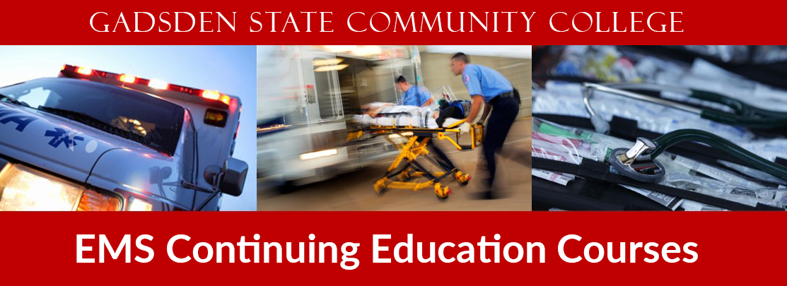 EMS Course Offerings chart showing CPR and emergency medical training options