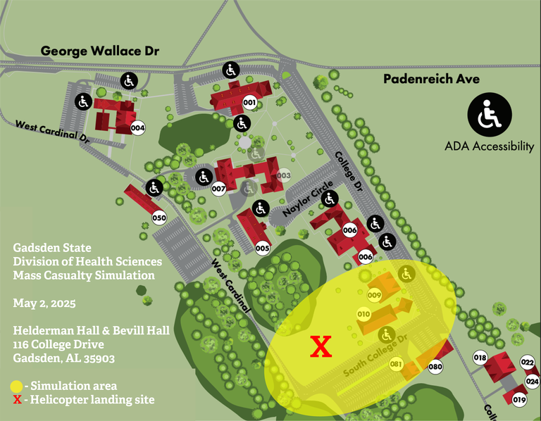 GSCC Health Sciences Mass Casualty Simulation Announcement