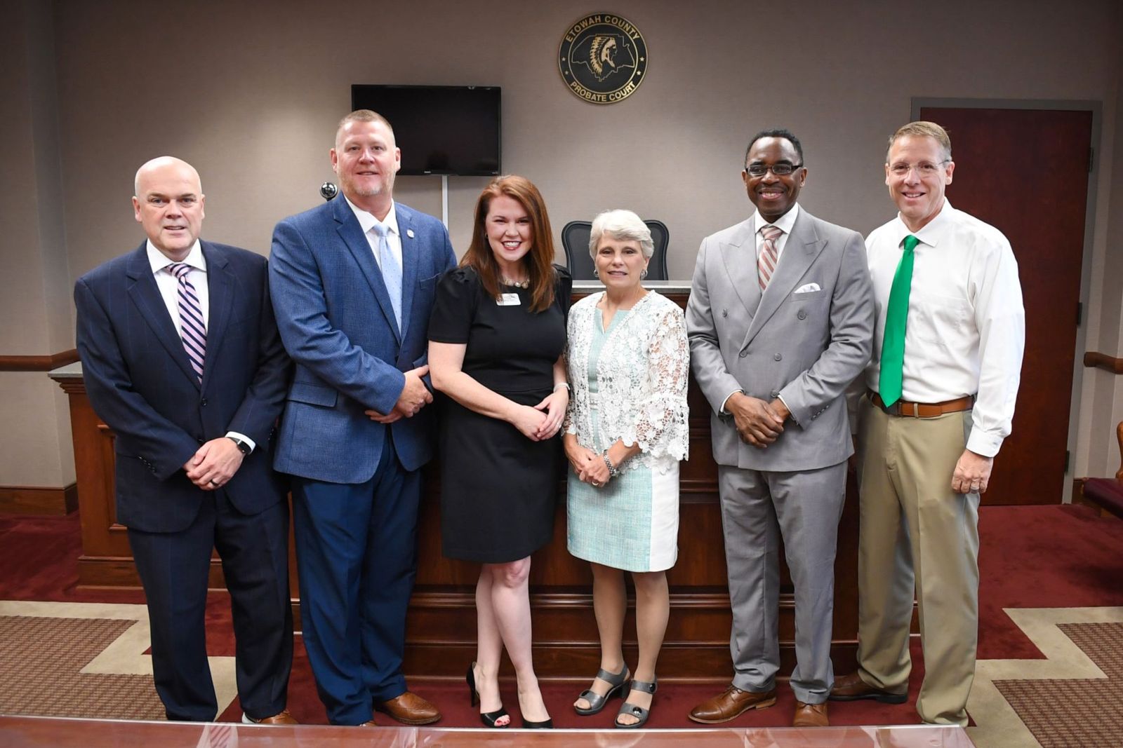 Gadsden State president Dr. Murphy with local superintendents 