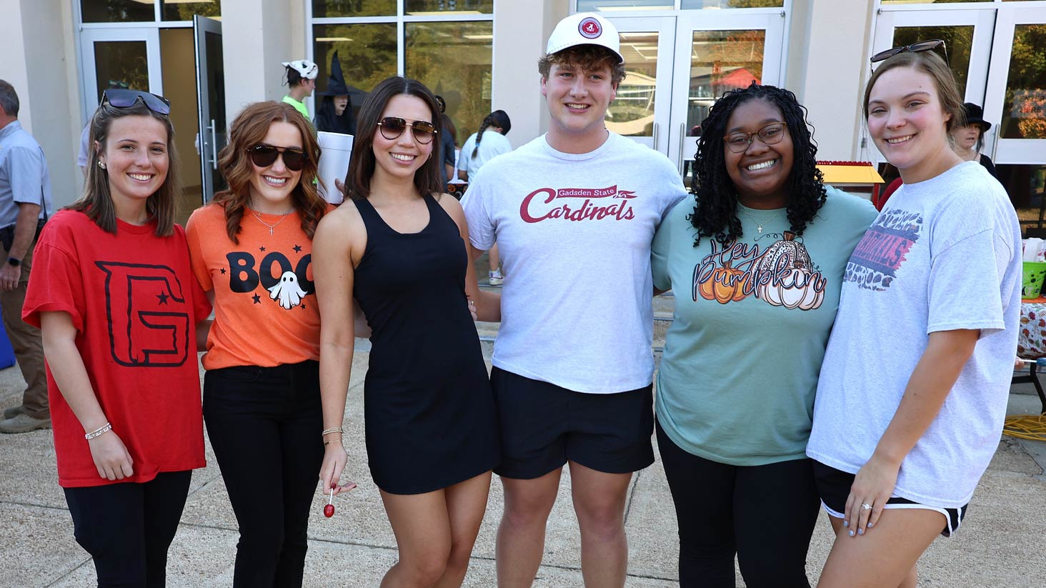 GSCC Ambassadors at Candy with the Cardinals on the Wallace Drive Campus quad